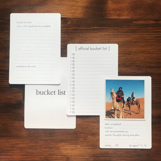 bucket list